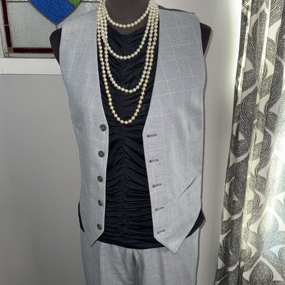 Yves Saint Laurent Vintage 1970’s Flare Trousers & Matching Vest - Picture 2 of 11